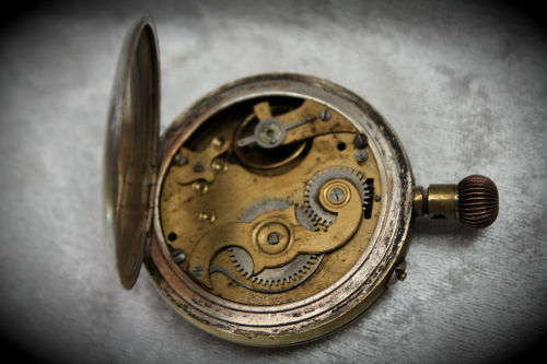Vintage Swiss Made Superior Railway Timekeeper Pocket Watch -for spares or repairs -not working