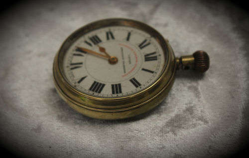 Vintage Swiss Made Superior Railway Timekeeper Pocket Watch -for spares or repairs -not working