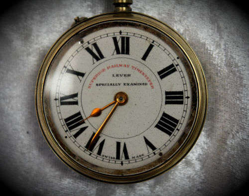 Vintage Swiss Made Superior Railway Timekeeper Pocket Watch -for spares or repairs -not working