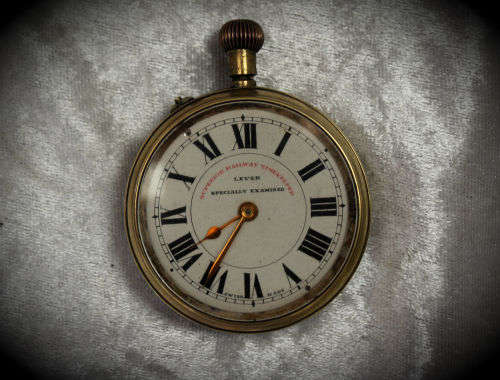 Vintage Swiss Made Superior Railway Timekeeper Pocket Watch -for spares or repairs -not working