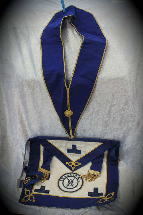 Masonic  TRANSVAAL ASSISTANT  Apron and Collar