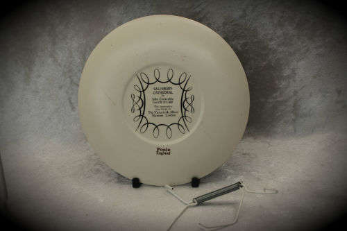 Vintage POOLE Porcelian Plate SALISBURY CATHEDRAL by John Constable 11.6.1776 31.3.1837 England