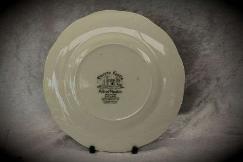 Alfred Meakin Plate Queens Castle Hand Engraved Staffordshire England 180mm