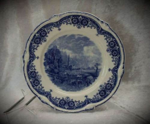 Vintage Blue and White Copeland Grindley Plate England 255mm
