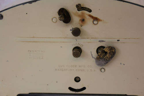 Vintage Chatham Windup Alarm Clock-Lux Clock MFG Waterbury.Conn.USA-Not working