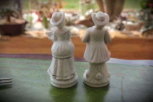 2 Vintage Porcelain Figurines 145mm