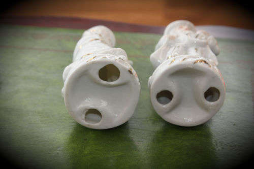 2 Vintage Porcelain Figurines 145mm