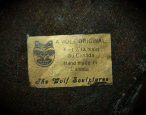 4 Hand Carved Soapstone Origanal THE WOLF SCULPTURES made Canada