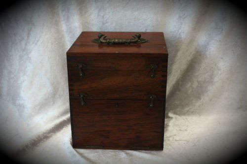 Portable induction apparatus The EROS Portable Medical Coil in wood box ..sold as found