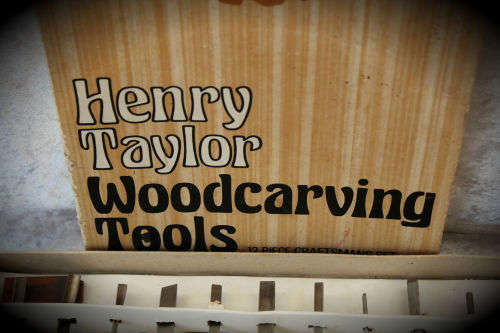 Vintage Henry Taylor Tools-12 Piece WoodCarving Craftsman set -Sheffield England still in box