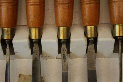 Vintage Henry Taylor Tools-12 Piece WoodCarving Craftsman set -Sheffield England still in box