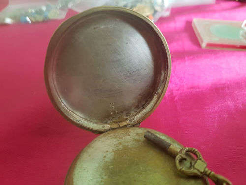 Victorian SPECIALLY EXAMINED SWISS MADE CENTRE SECONDS CHRONOGRAPH  POCKET WATCH with Key Not workin
