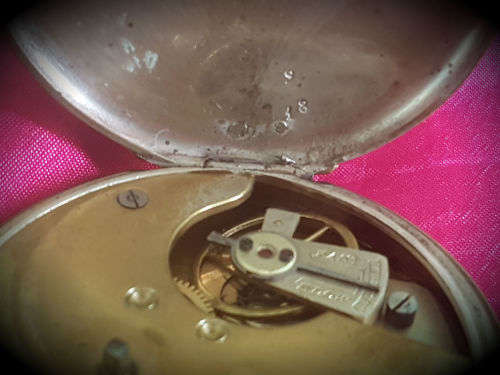 Victorian SPECIALLY EXAMINED SWISS MADE CENTRE SECONDS CHRONOGRAPH  POCKET WATCH with Key Not workin