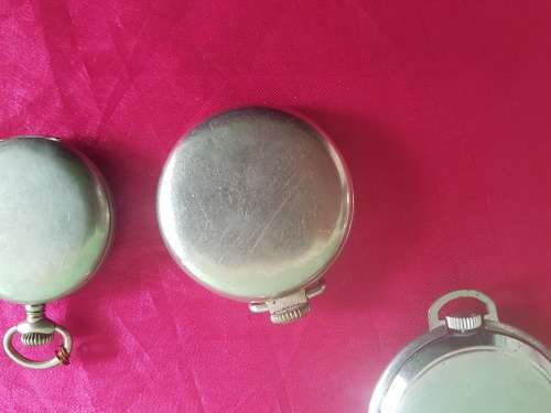 5 antique/Vintage Mechanical Pocket watches x 4 and 1 Stop watch -all need repairs