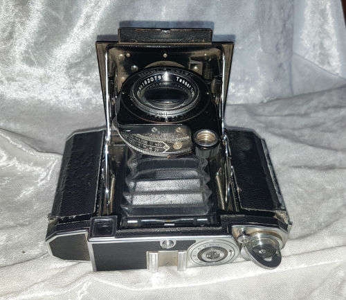 1928 Zeiss Icon Super Ikonta Camera Compur Rapid Tessar 1:2,8 F=8cm Lens-with leather case