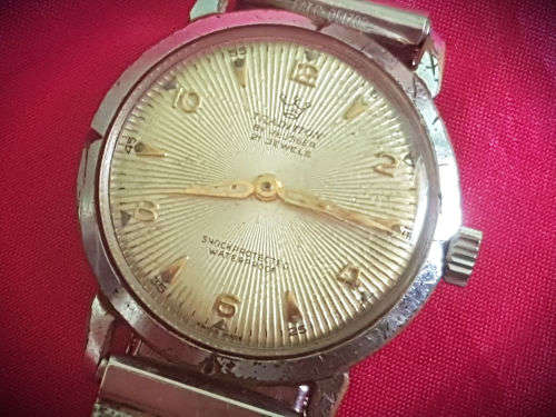 Mens Vintage TRADITION REUSSER mechanical watch-21 Jewels Swiss -Lens 29mm -only runs for a few min