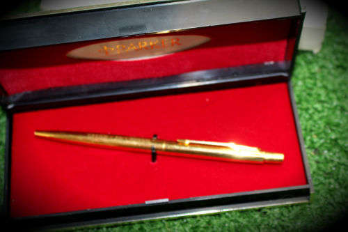 Vintage 1970's Parker Pen Escom-Evkom 50 Year commemorate Pen in origanal Box