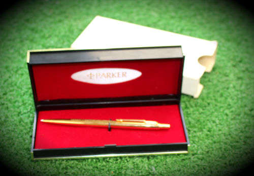 Vintage 1970's Parker Pen Escom-Evkom 50 Year commemorate Pen in origanal Box
