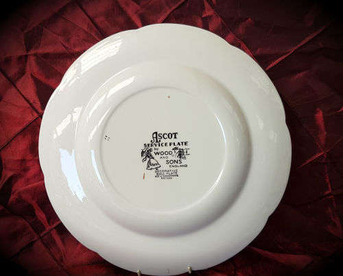 Ascot Service Plate by Wood and Sons A Decorative Wall Plate 270mm