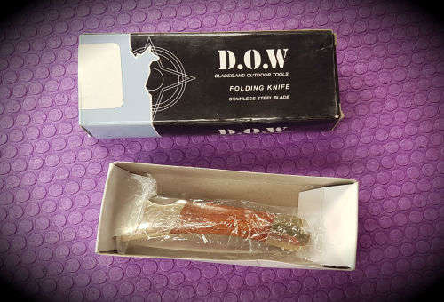 D.O.W  Folding Knife no 2975 -Stainless 420 -unused in Box .