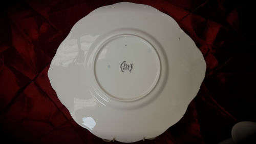 Imperial Fine Bone China -warranted 22 KT Gold Cake Plate and Creamer