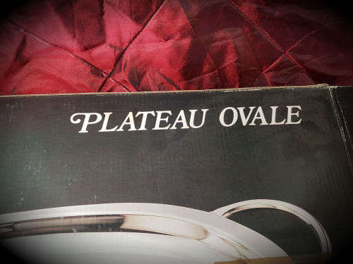 Elweco Oval Silver Plated tray 585x301mm-un-used still in packaging Housebrand-5 available