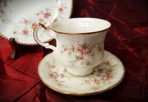 Vintage 1966- Paragon Victoriana Rose - TRIO- small cup fine bone china-never been used 11 Available