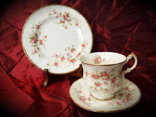 Vintage 1966- Paragon Victoriana Rose - TRIO- small cup fine bone china-never been used 11 Available