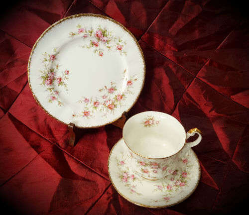 Vintage 1966- Paragon Victoriana Rose - TRIO- small cup fine bone china-never been used 11 Available