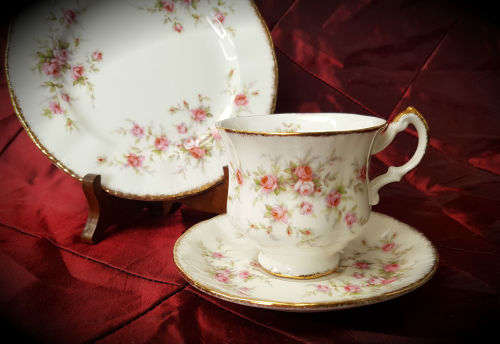 Vintage 1966- Paragon Victoriana Rose - TRIO- small cup fine bone china-never been used 11 Available