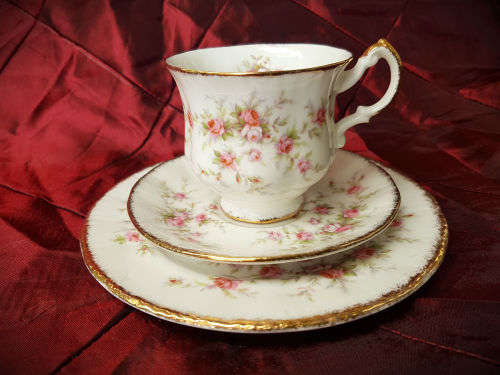 Vintage 1966- Paragon Victoriana Rose - TRIO- small cup fine bone china-never been used 11 Available