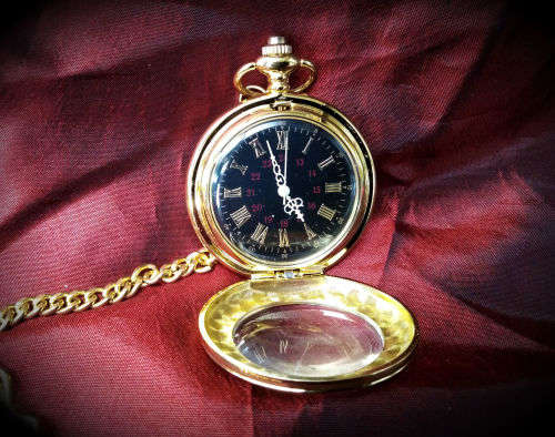 Unmarked Pocket watch on Chain ..working