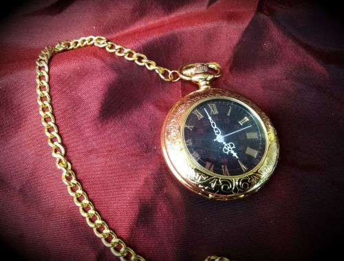 Unmarked Pocket watch on Chain ..working