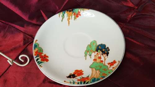 1920-1939 J&G Meakin Fairy Castles Trio made in England