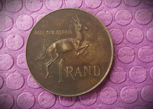 1966 South Africa Silver (.800) R1 Afrikaans Legend
