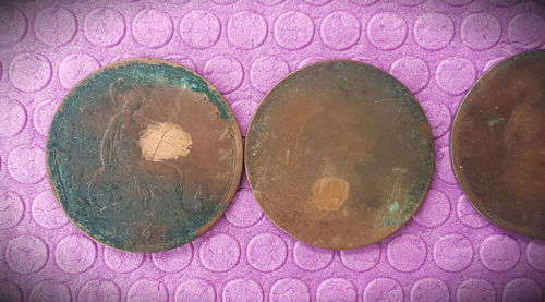 6 Circulated one pennys 1890's