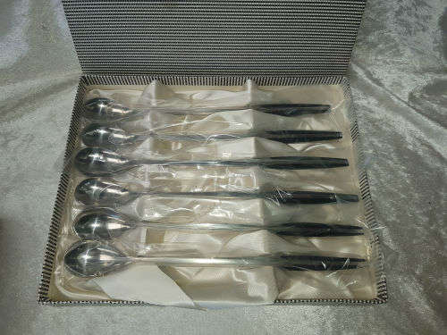Eetrite MODERNA Stainless Steel long Spoon set 211mm-unused Boxed