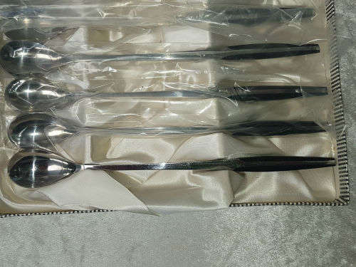 Eetrite MODERNA Stainless Steel long Spoon set 211mm-unused Boxed
