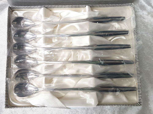Eetrite MODERNA Stainless Steel long Spoon set 211mm-unused Boxed