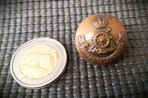 WW1 British Colonial South African Artillery Regiment Brass Button