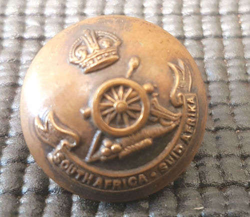WW1 British Colonial South African Artillery Regiment Brass Button