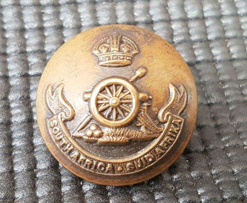 WW1 British Colonial South African Artillery Regiment Brass Button