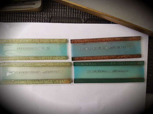 4 RARE!!! Vintage Collectible Mars Staedtler metal tin with Uno Stencils and contents (Germany)