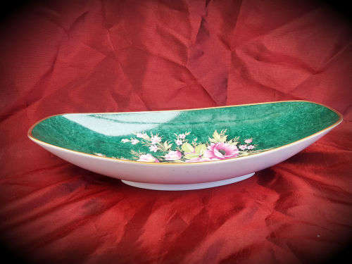 VINTAGE Hand Painted Alboth Kaiser AK Porcelain ANGELINA tray 65x288x148mm