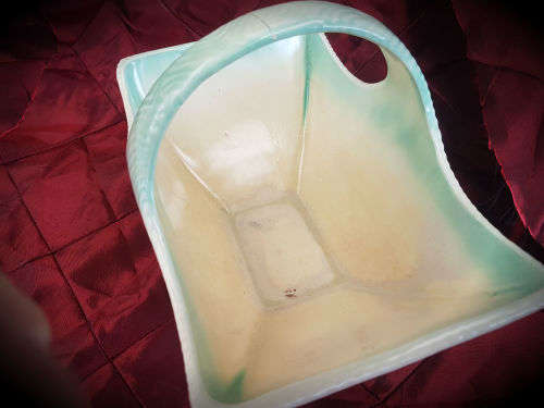 Vintage Stylac Porcelain Bowl 170x252x160mm- Handle has a crack - Repaired - England
