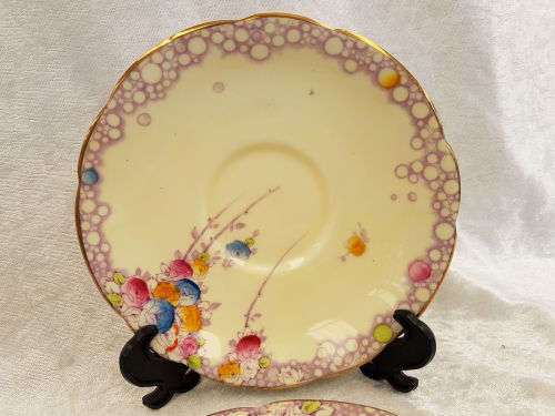 2 x Vintage Paragon Summer Roses Fine China Replacement Saucers 140mm