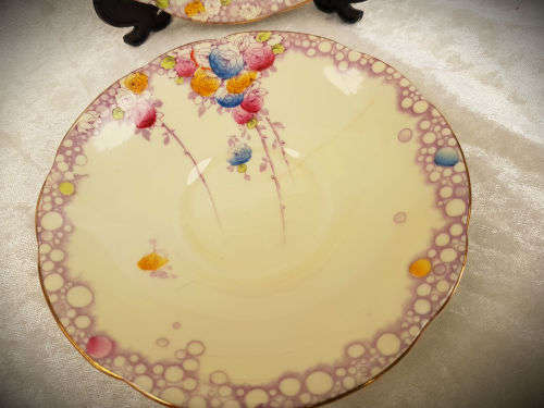 2 x Vintage Paragon Summer Roses Fine China Replacement Saucers 140mm
