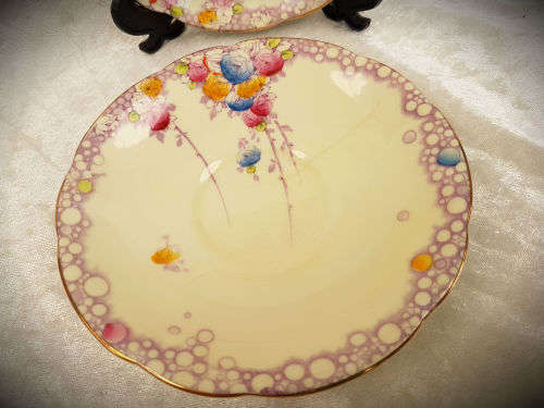 2 x Vintage Paragon Summer Roses Fine China Replacement Saucers 140mm