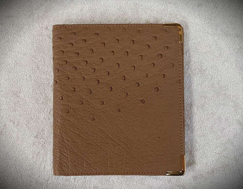 AS New-  Genuine Ostrich Leather Wallet -Fly SAA -Vlieg SAL -never been Used
