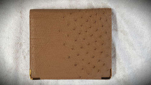 AS New-  Genuine Ostrich Leather Wallet -Fly SAA -Vlieg SAL -never been Used
